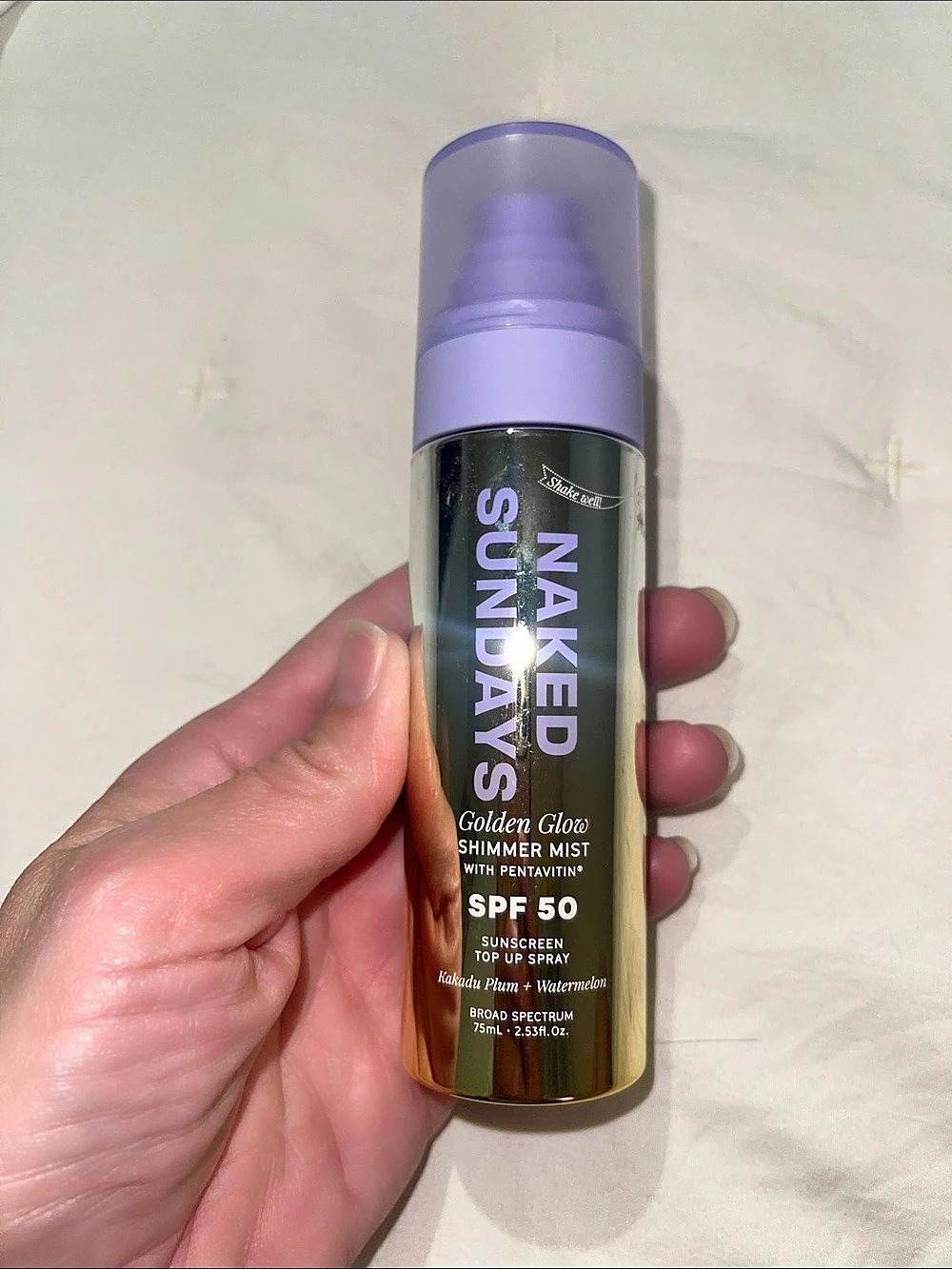 Naked Sundays Golden Glow Shimmer Mist SPF 50